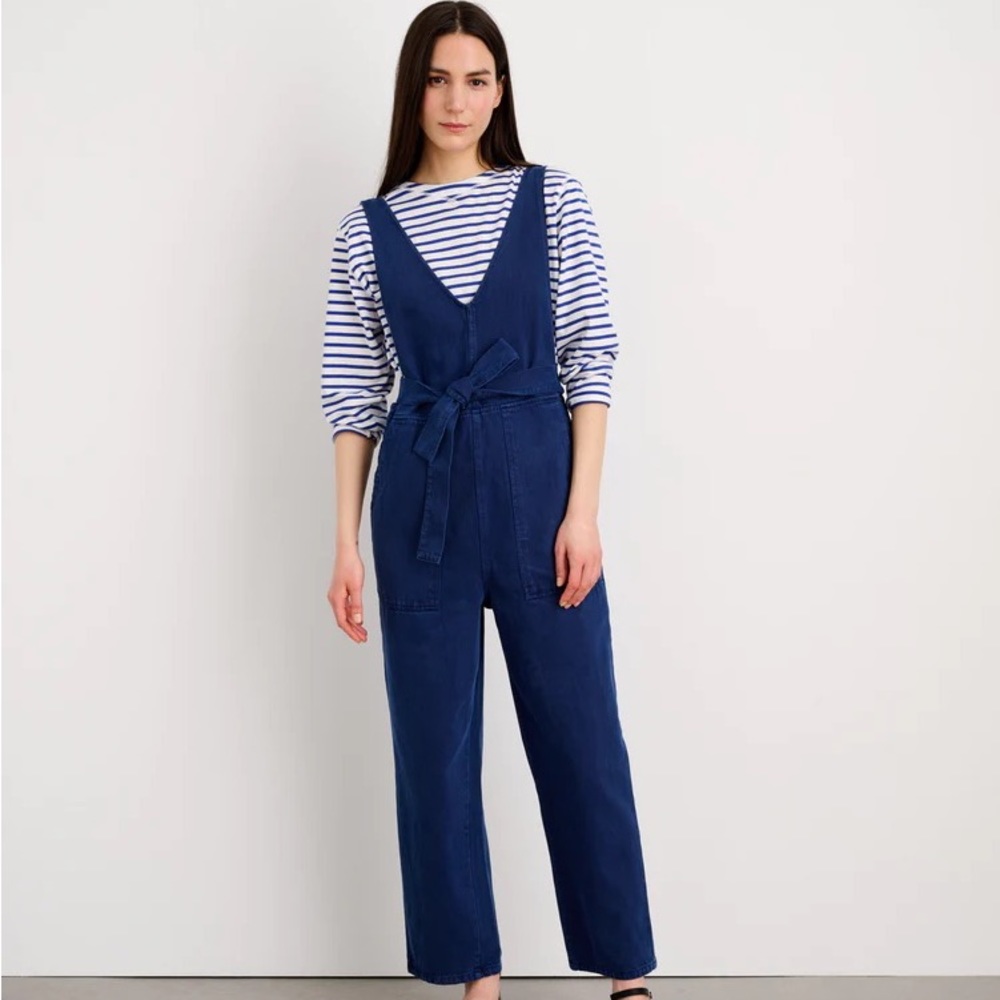 Alex Mill Ollie Overall in Recycled Denim Midnight Navy Color BNWT